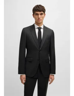 Slim-Fit Jacket in Virgin-Wool Serge