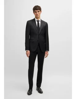 Slim-Fit Jacket in Virgin-Wool Serge