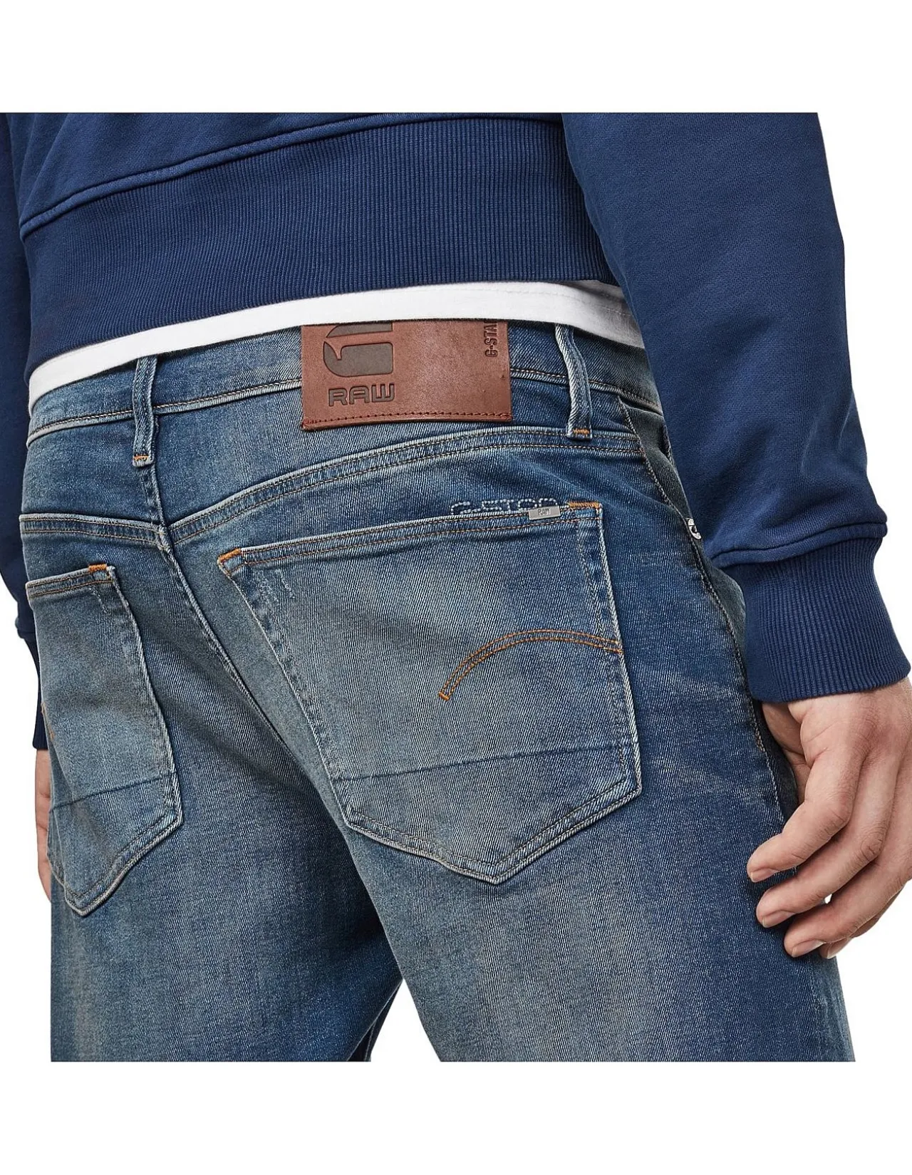 3301 Slim Fit Jeans Dark Aged Grey