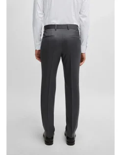 Slim-Fit Trousers in Virgin-Wool Serge