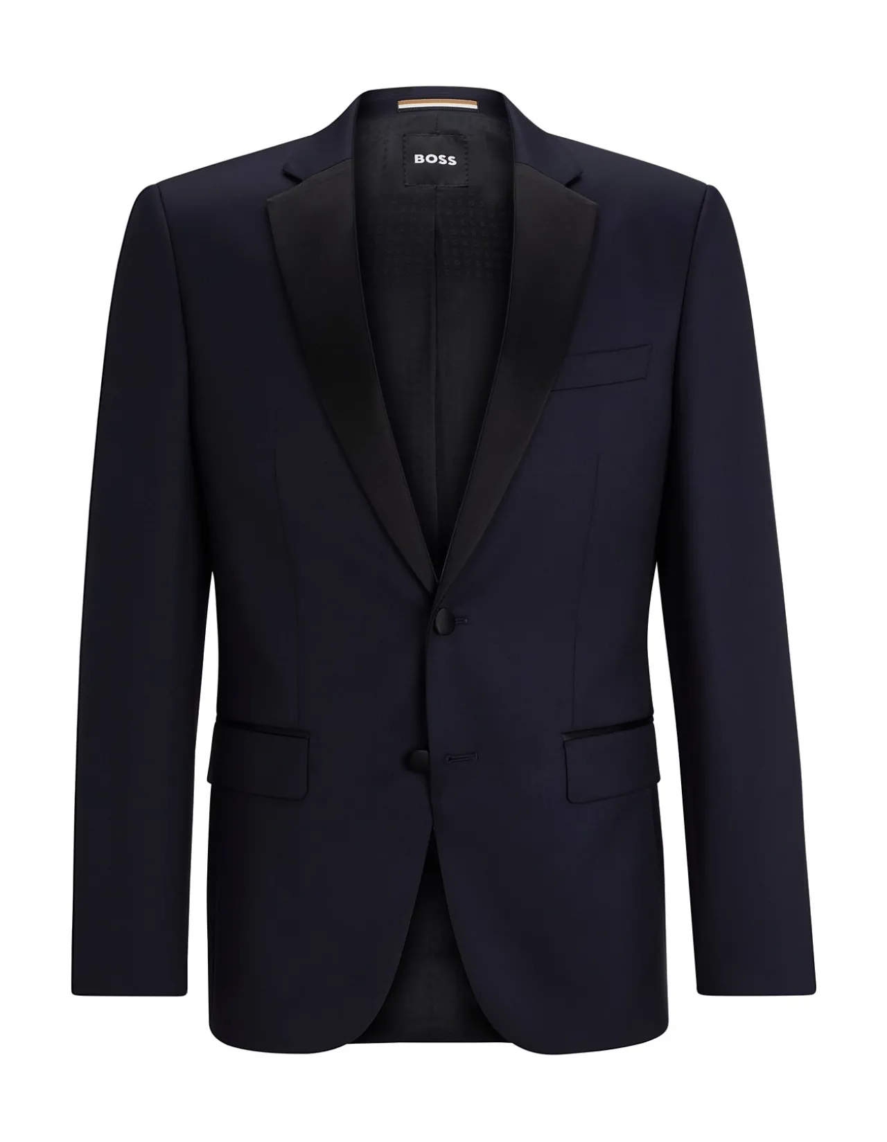 Slim-Fit Tuxedo Jacket in Virgin-Wool Serge