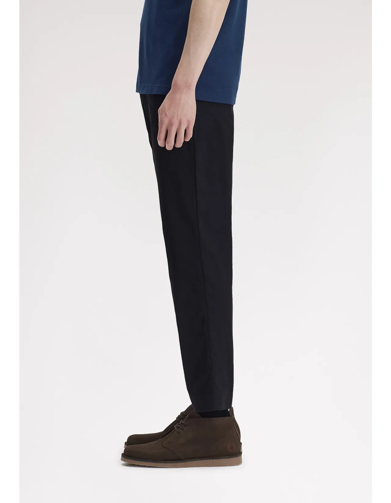 SLIM FIT TWILL TROUSERS