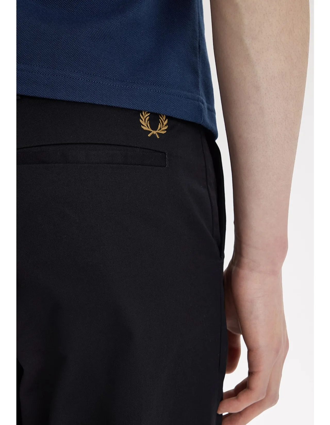 SLIM FIT TWILL TROUSERS