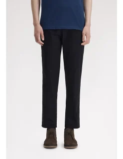 SLIM FIT TWILL TROUSERS