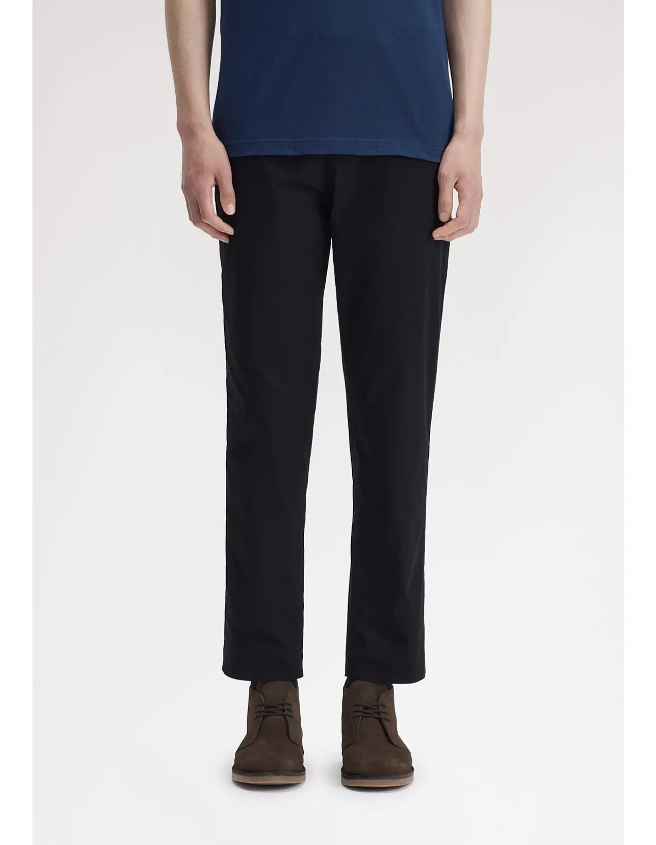 SLIM FIT TWILL TROUSERS