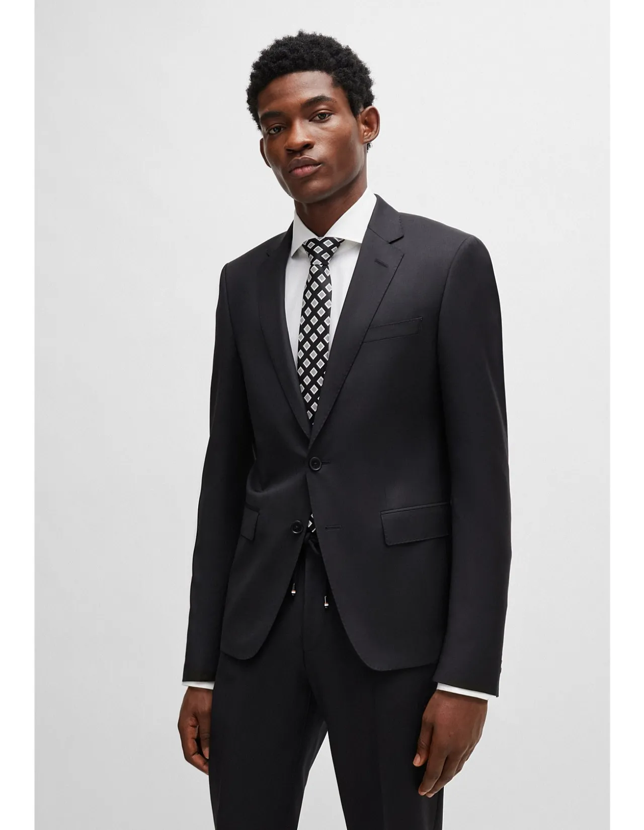 Slim-Fit Virgin-Wool Serge Jacket