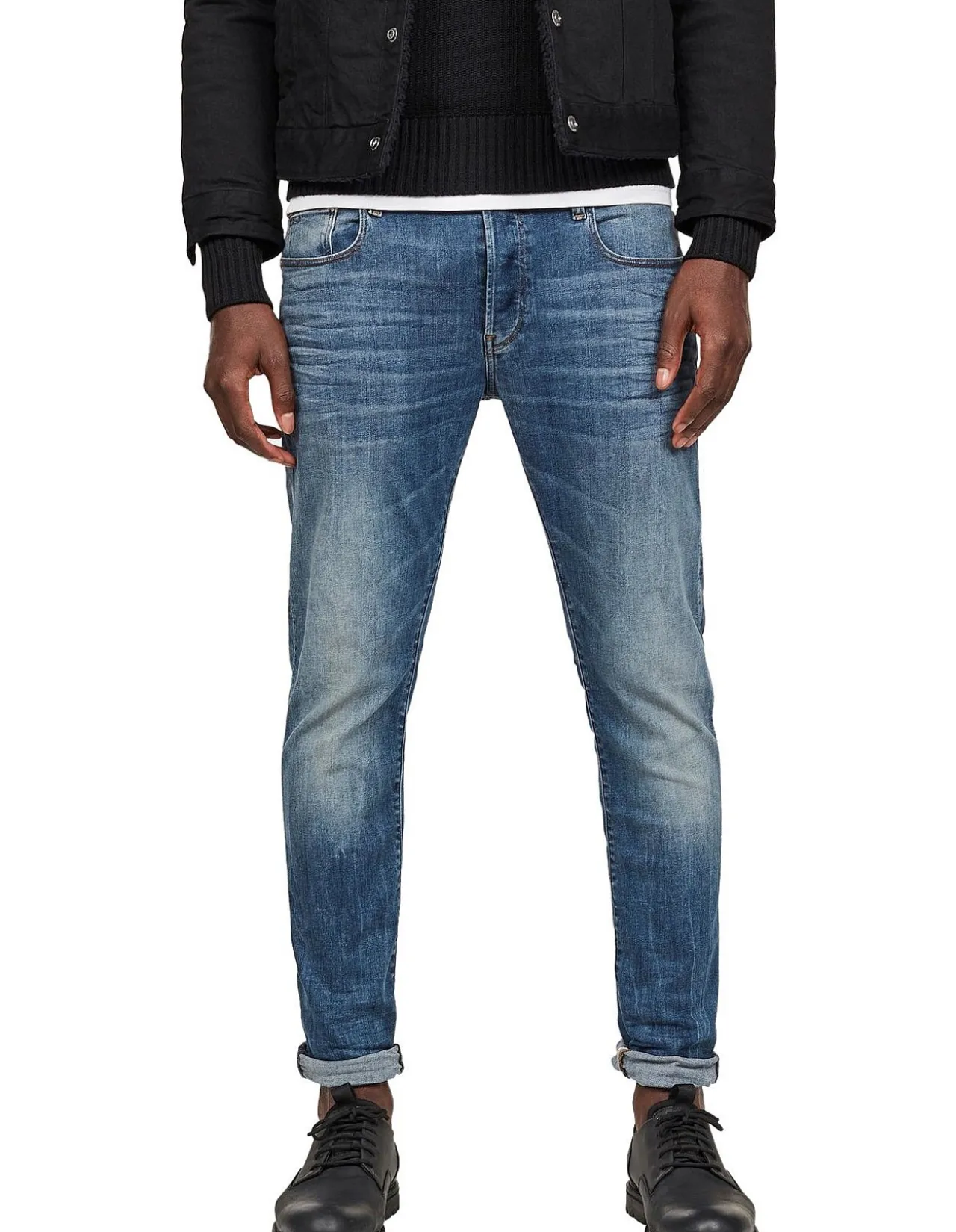 3301 Slim Mid Waist Stretch Denim Jeans