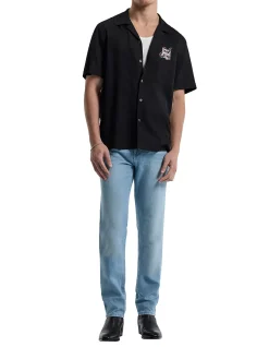 SNAKE EMBROIDERED SS SHIRT