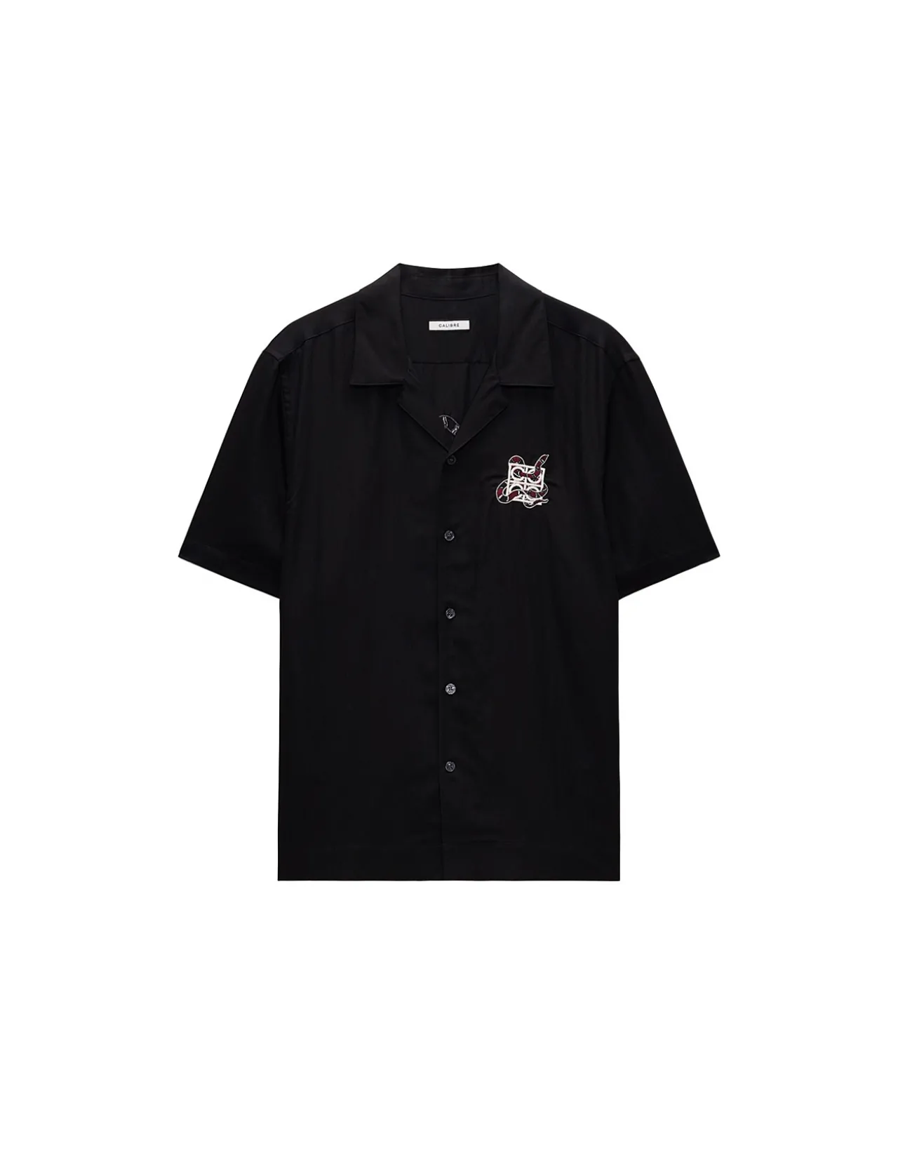 SNAKE EMBROIDERED SS SHIRT