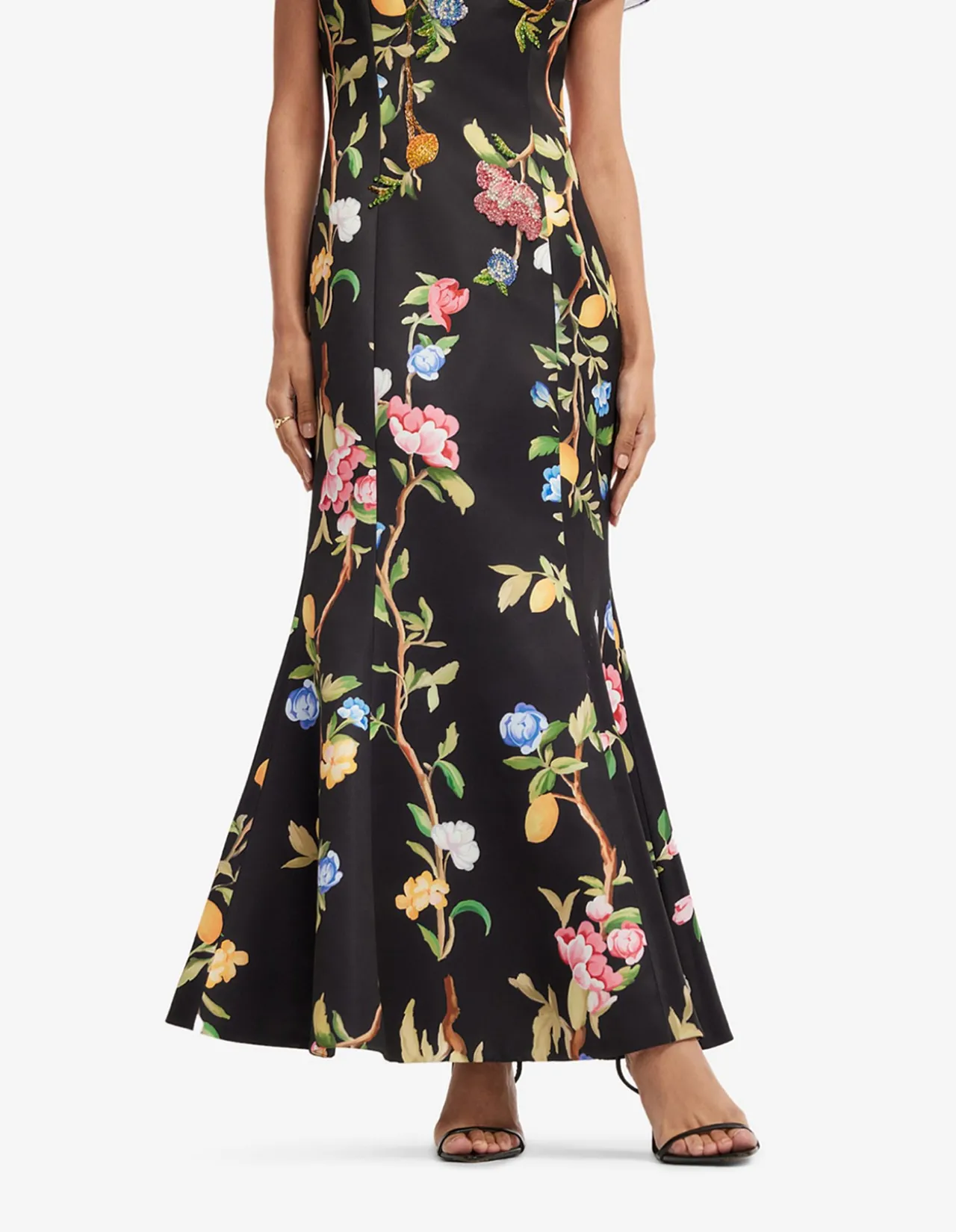 Sofia Embellished Puff Sleeve Maxi Dress