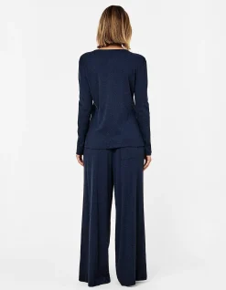 Soft Baby Rib Boxy Henley Long Sleeve Top
