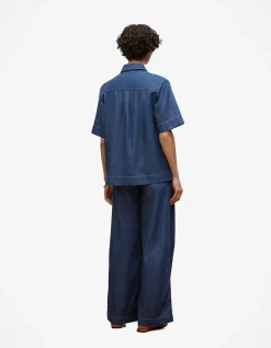 Soft Denim Short Sleeve Shirt