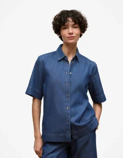 Soft Denim Short Sleeve Shirt