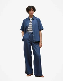 Soft Denim Short Sleeve Shirt