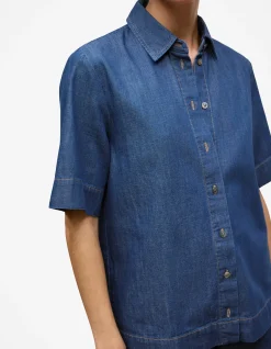 Soft Denim Short Sleeve Shirt