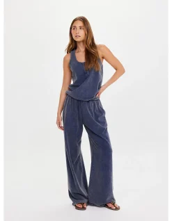 Soho Kapri Denim Racerback Tank Top