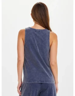 Soho Kapri Denim Racerback Tank Top