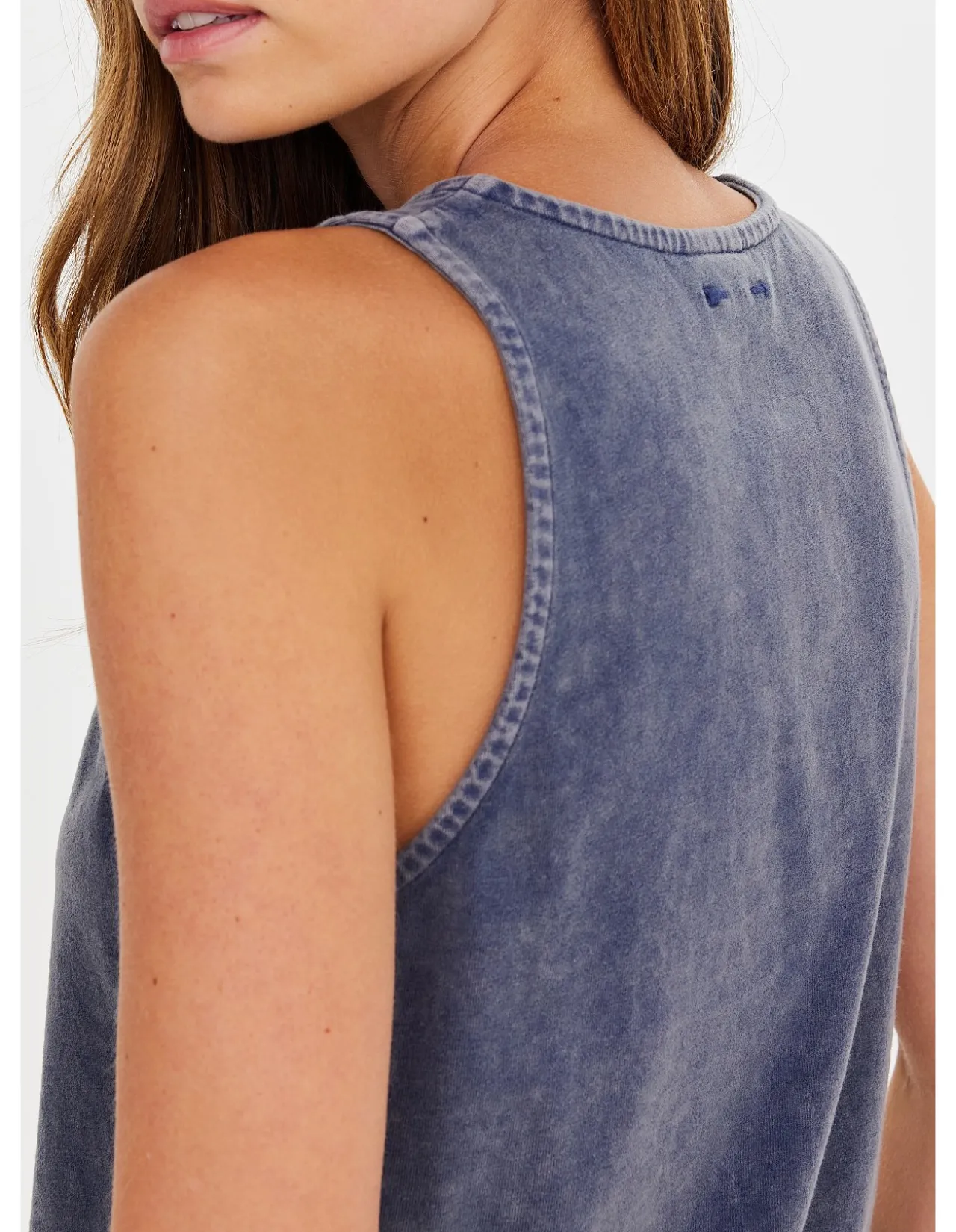 Soho Kapri Denim Racerback Tank Top