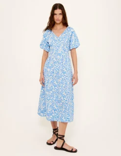 SOLEA V-NECK MIDI DRESS