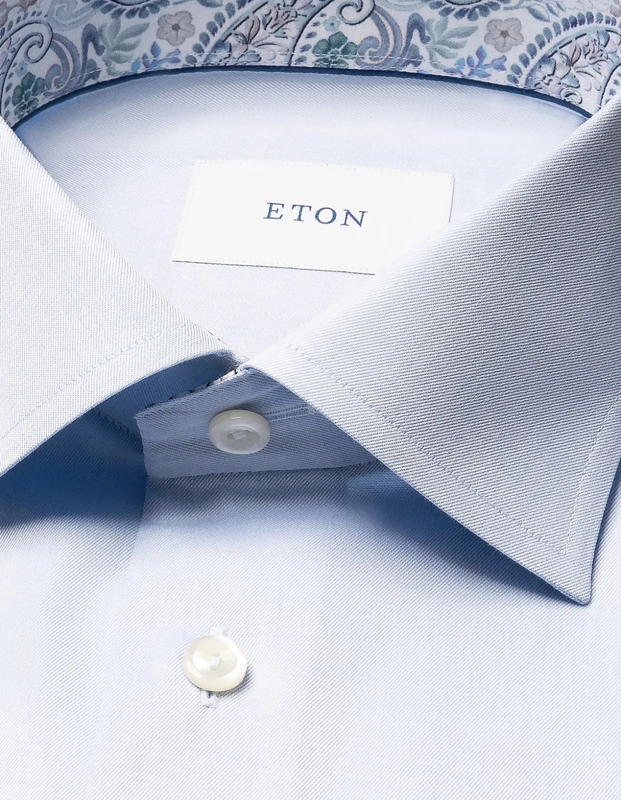 SOLID REGULAR FIT PAISLEY EFFECT SHIRT