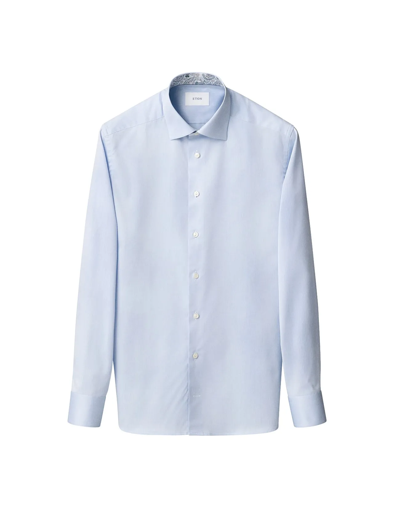 SOLID REGULAR FIT PAISLEY EFFECT SHIRT