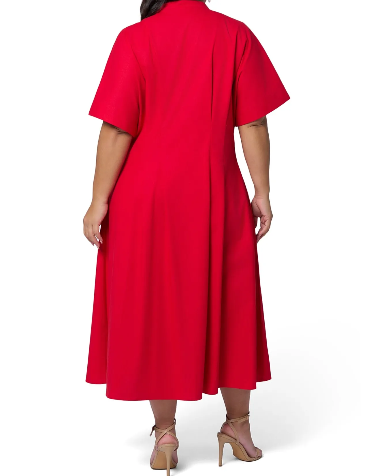 SOMETHING 4 OLIVIA-BLAIR LINEN MIDI DRESS