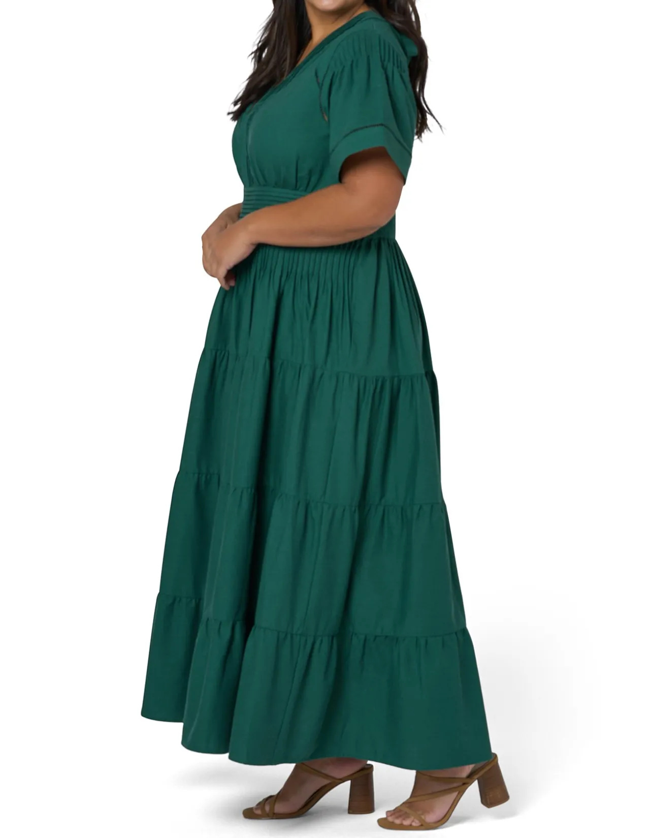 SOMETHING FOR OLIVIA - ABBY LINEN MAXI DRESS