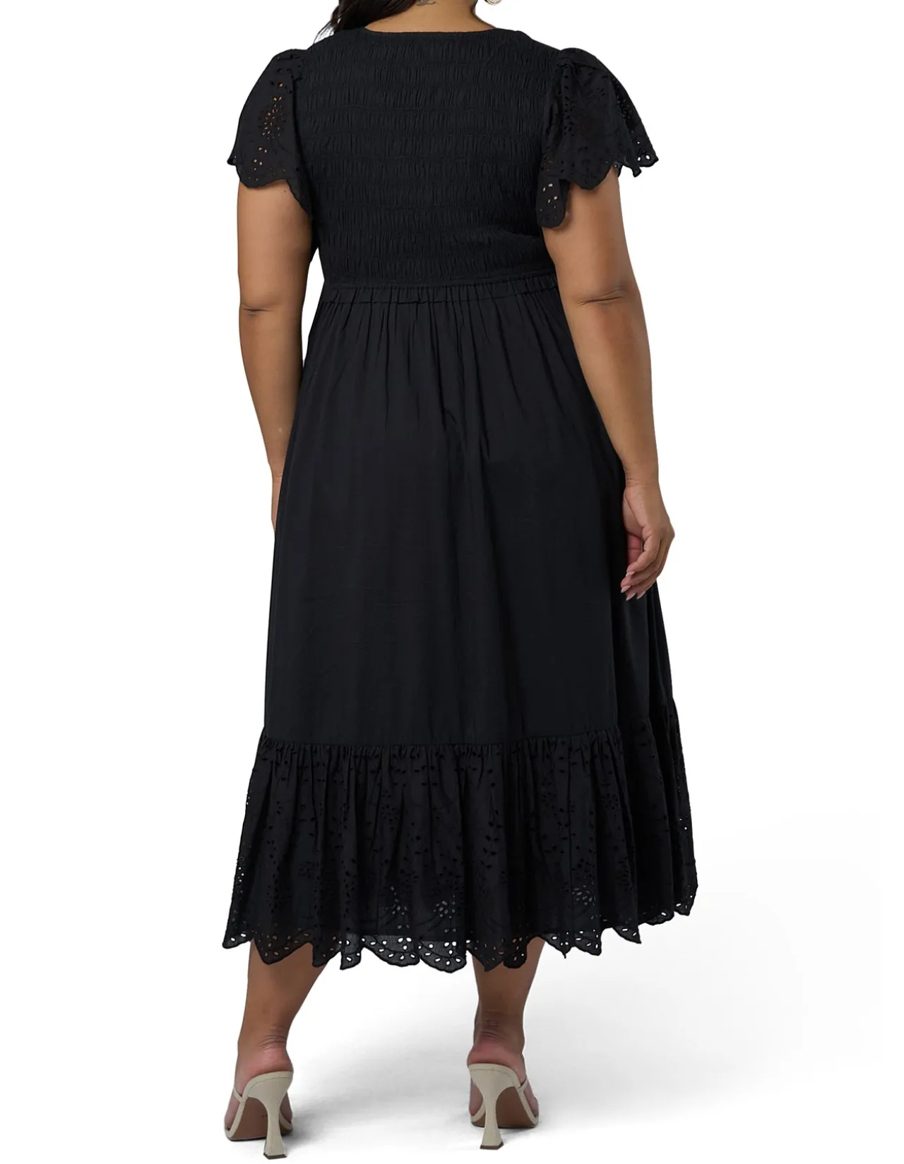 SOMETHING 4 OLIVIA-ANASTASIA BRODERIE MIDI DRESS