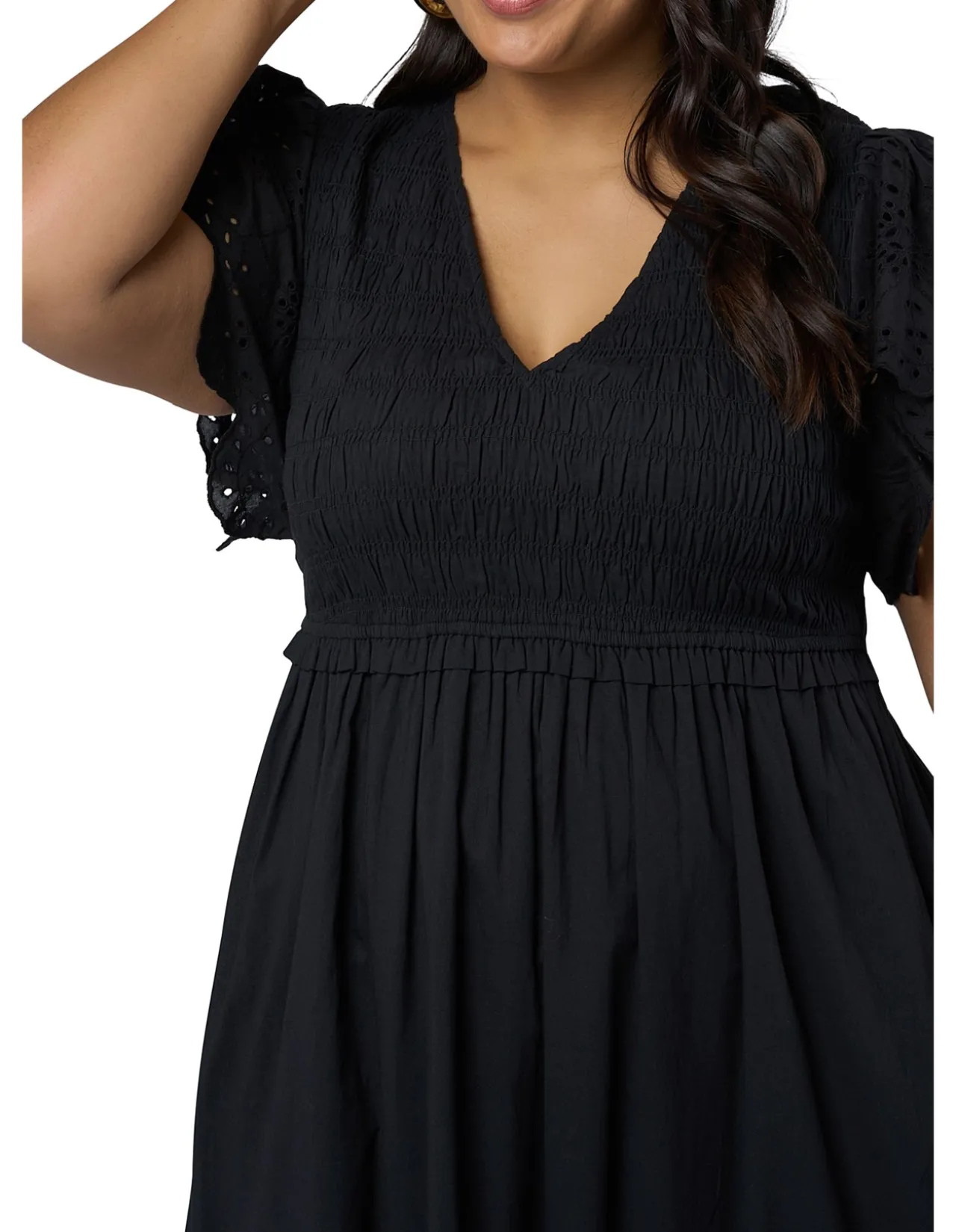 SOMETHING 4 OLIVIA-ANASTASIA BRODERIE MIDI DRESS