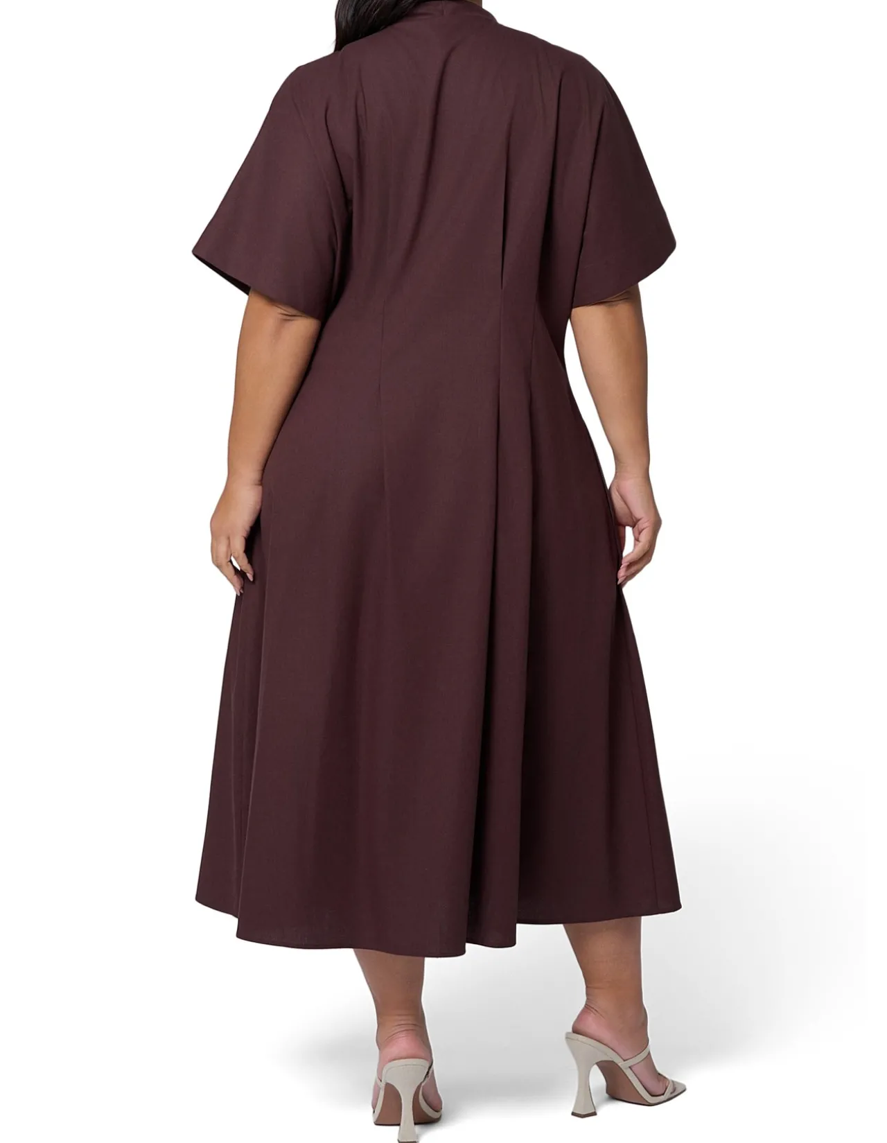 SOMETHING 4 OLIVIA-BLAIR LINEN MIDI DRESS