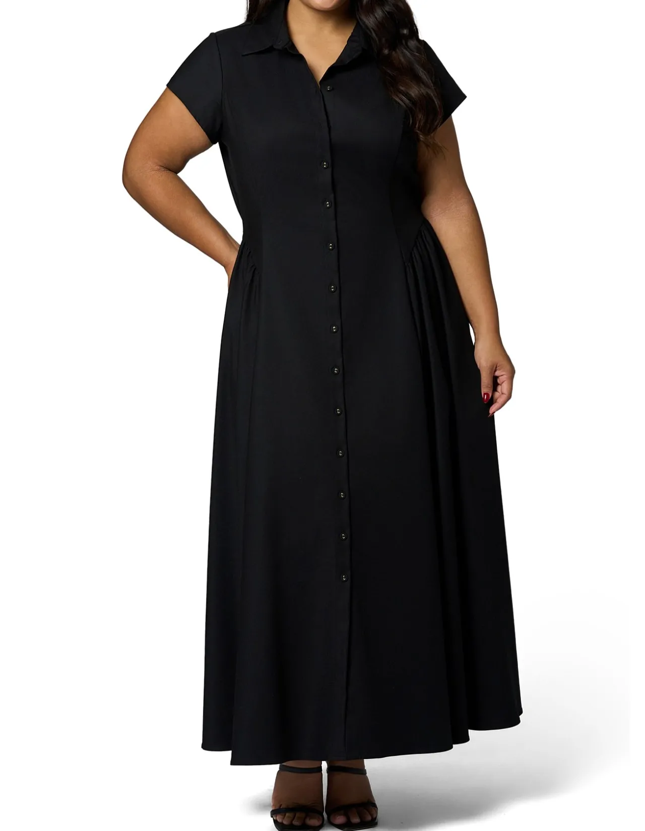 SOMETHING 4 OLIVIA-CLARA MAXI SHIRT DRESS