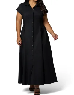 SOMETHING 4 OLIVIA-CLARA MAXI SHIRT DRESS