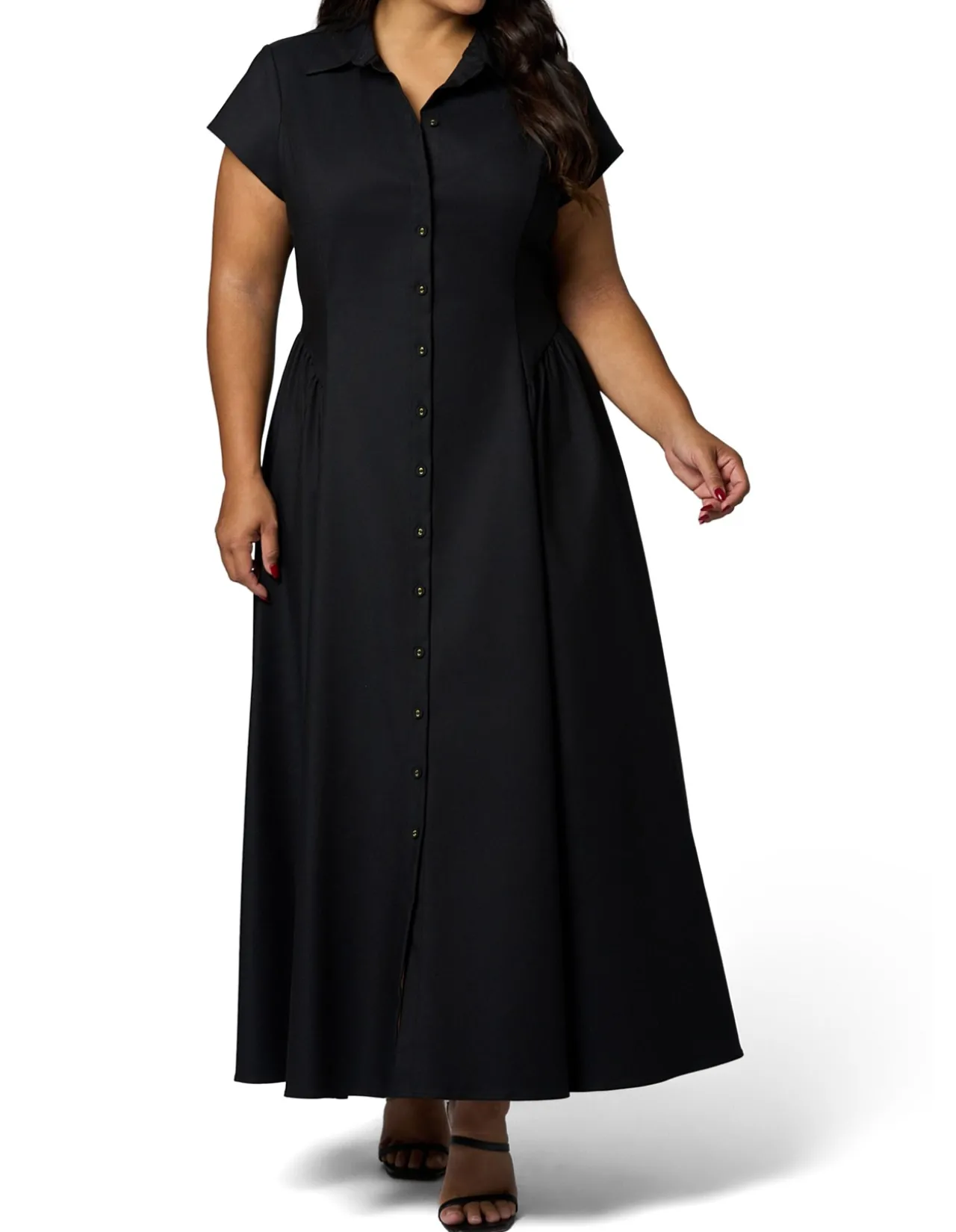 SOMETHING 4 OLIVIA-CLARA MAXI SHIRT DRESS