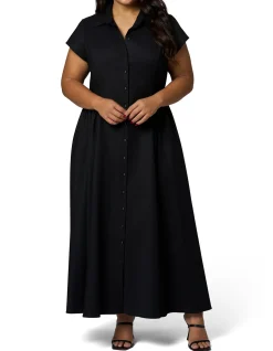 SOMETHING 4 OLIVIA-CLARA MAXI SHIRT DRESS