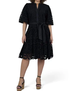 SOMETHING 4 OLIVIA-CLAUDIA BRODERIE DRESS