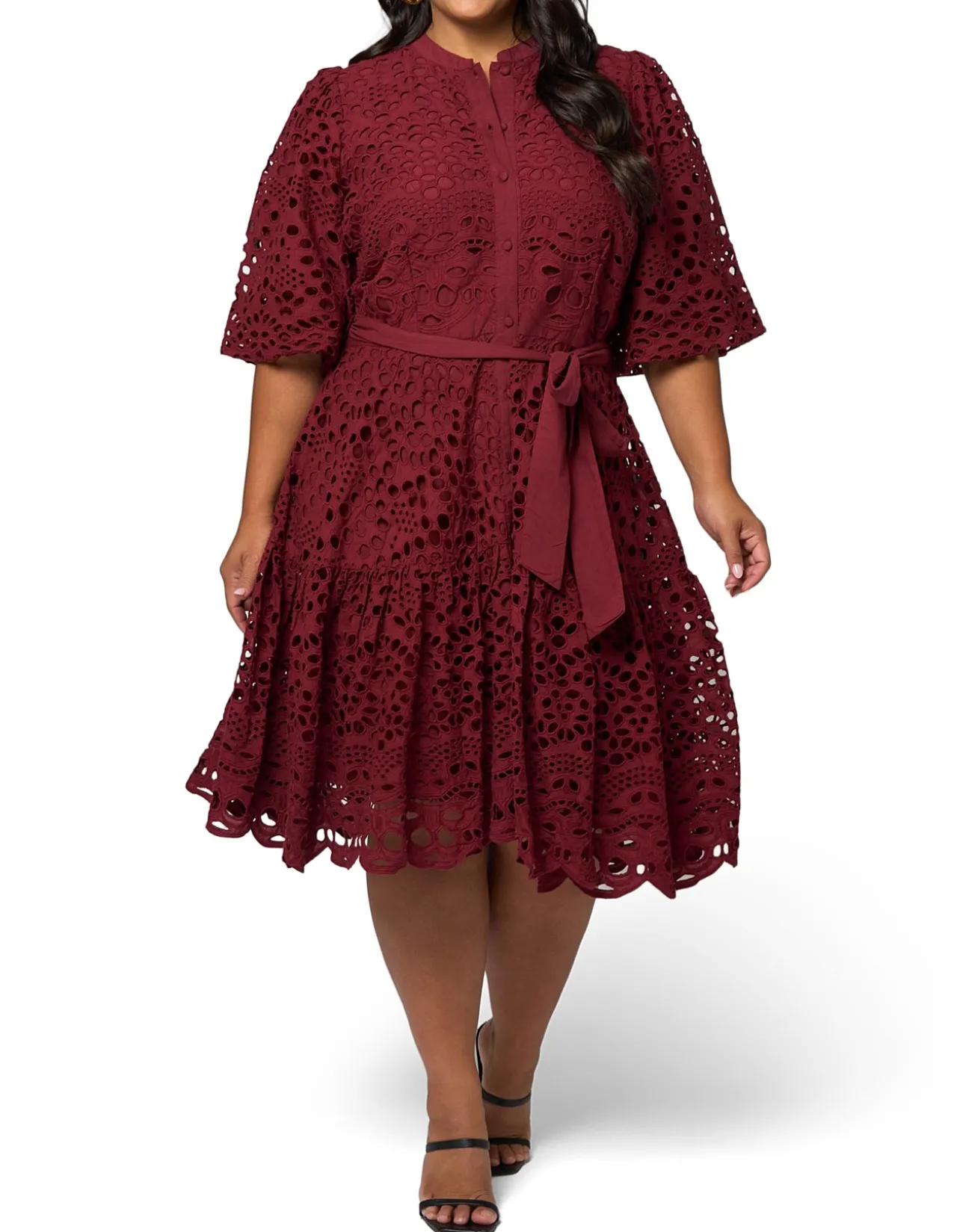 SOMETHING 4 OLIVIA-CLAUDIA BRODERIE DRESS