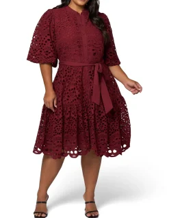 SOMETHING 4 OLIVIA-CLAUDIA BRODERIE DRESS