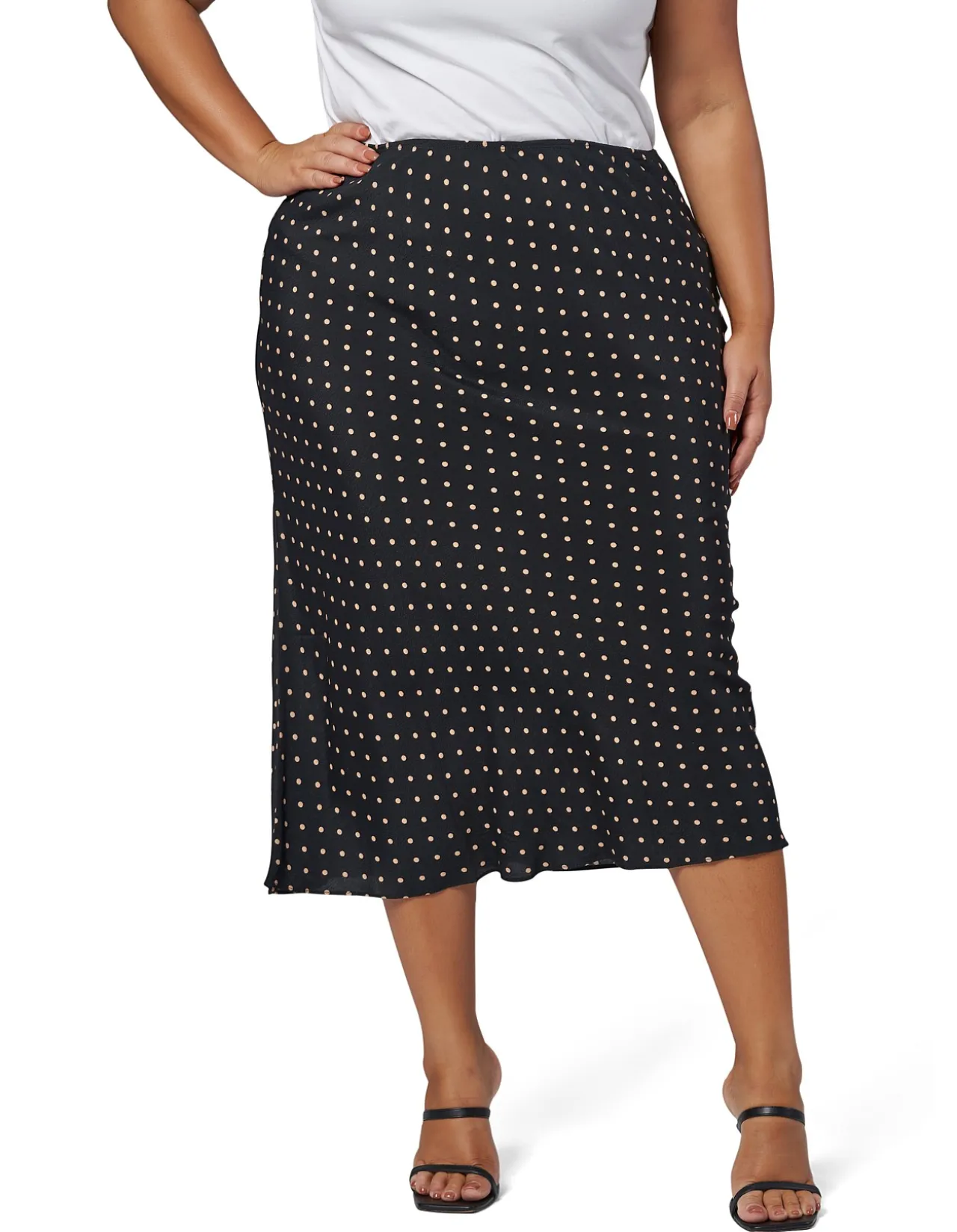 SOMETHING 4 OLIVIA - EMILY PRINT MIDI SKIRT