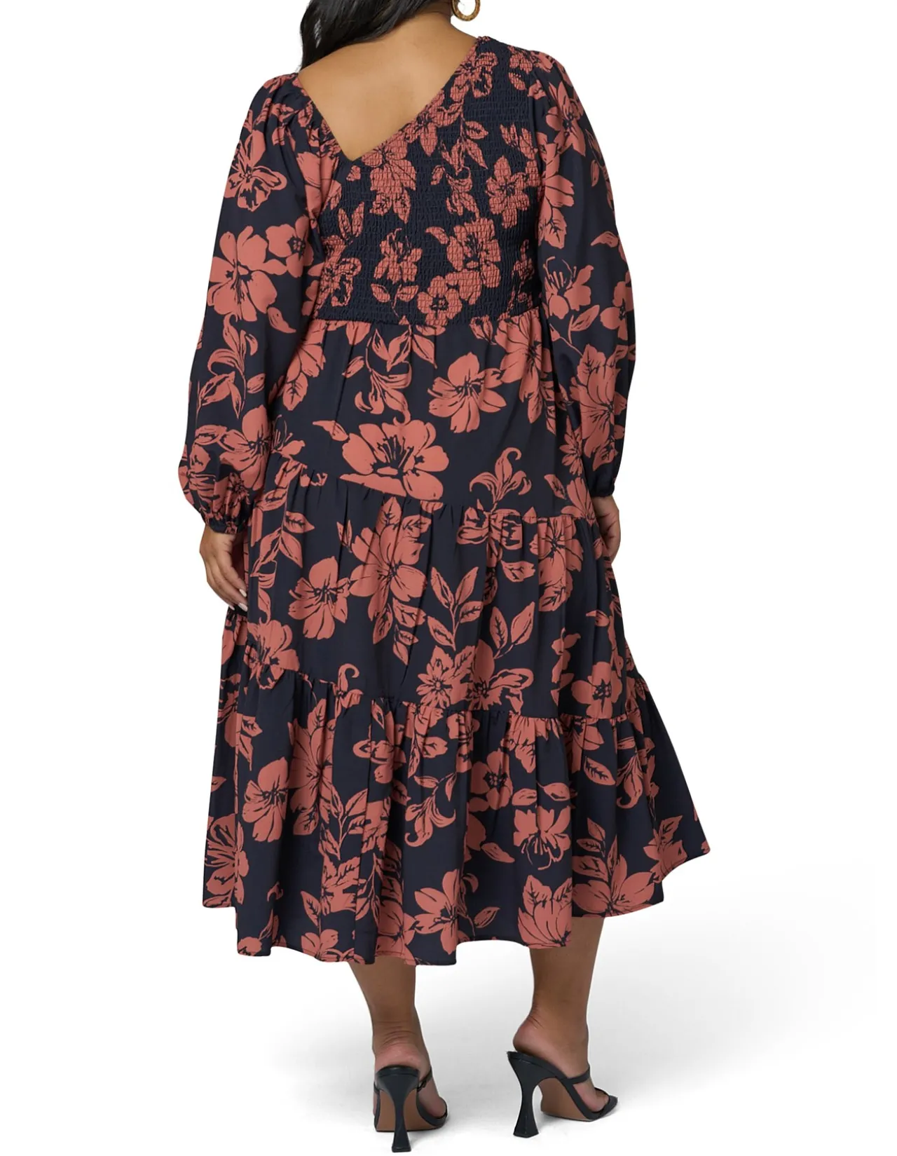 SOMETHING 4 OLIVIA - LAUREN ASYMMETRIC MIDI DRESS