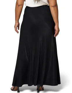 SOMETHING 4 OLIVIA-LUXE SATIN MAXI SKIRT