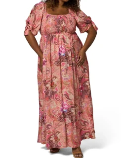 SOMETHING 4 OLIVIA-MAEVE RUFFLE MAXI DRESS