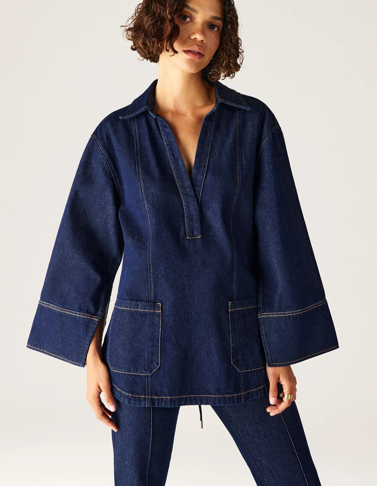 SONIA DENIM TUNIC TOP