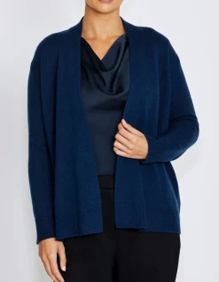SOPHIA NAVY WOOL CASHMERE CARDIGAN