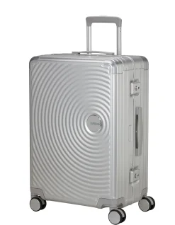Soundbox Aluminium 68cm Medium Suitcase Silver