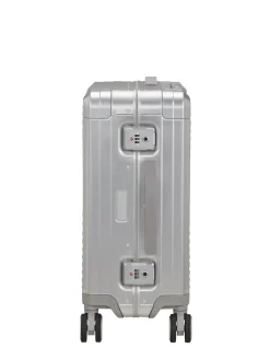 Soundbox Aluminium 55cm Small Carry-On Suitcase Silver