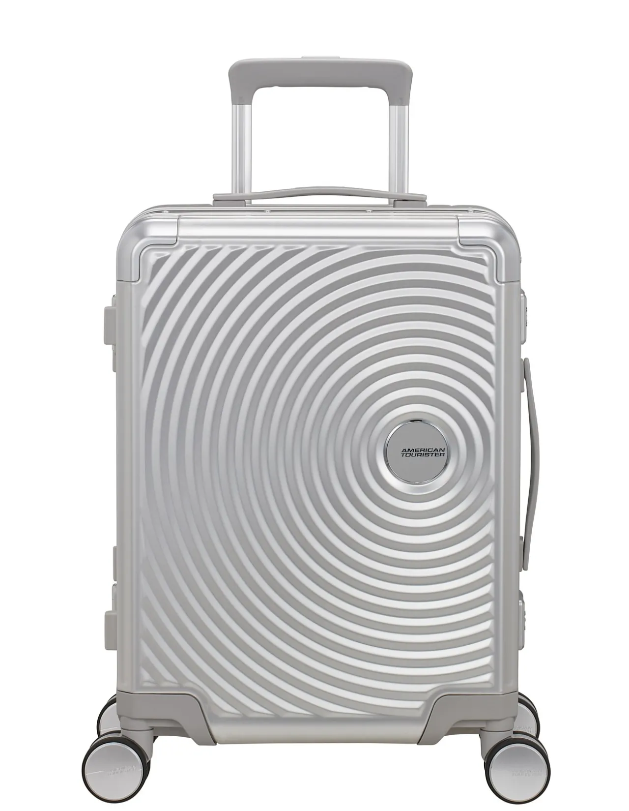 Soundbox Aluminium 55cm Small Carry-On Suitcase Silver