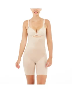 SPANXshape Invisible Open-Bust Mid-Thigh Bodysuit