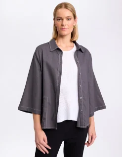SPLICED POCKET SHIRT