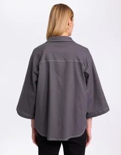 SPLICED POCKET SHIRT