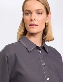 SPLICED POCKET SHIRT